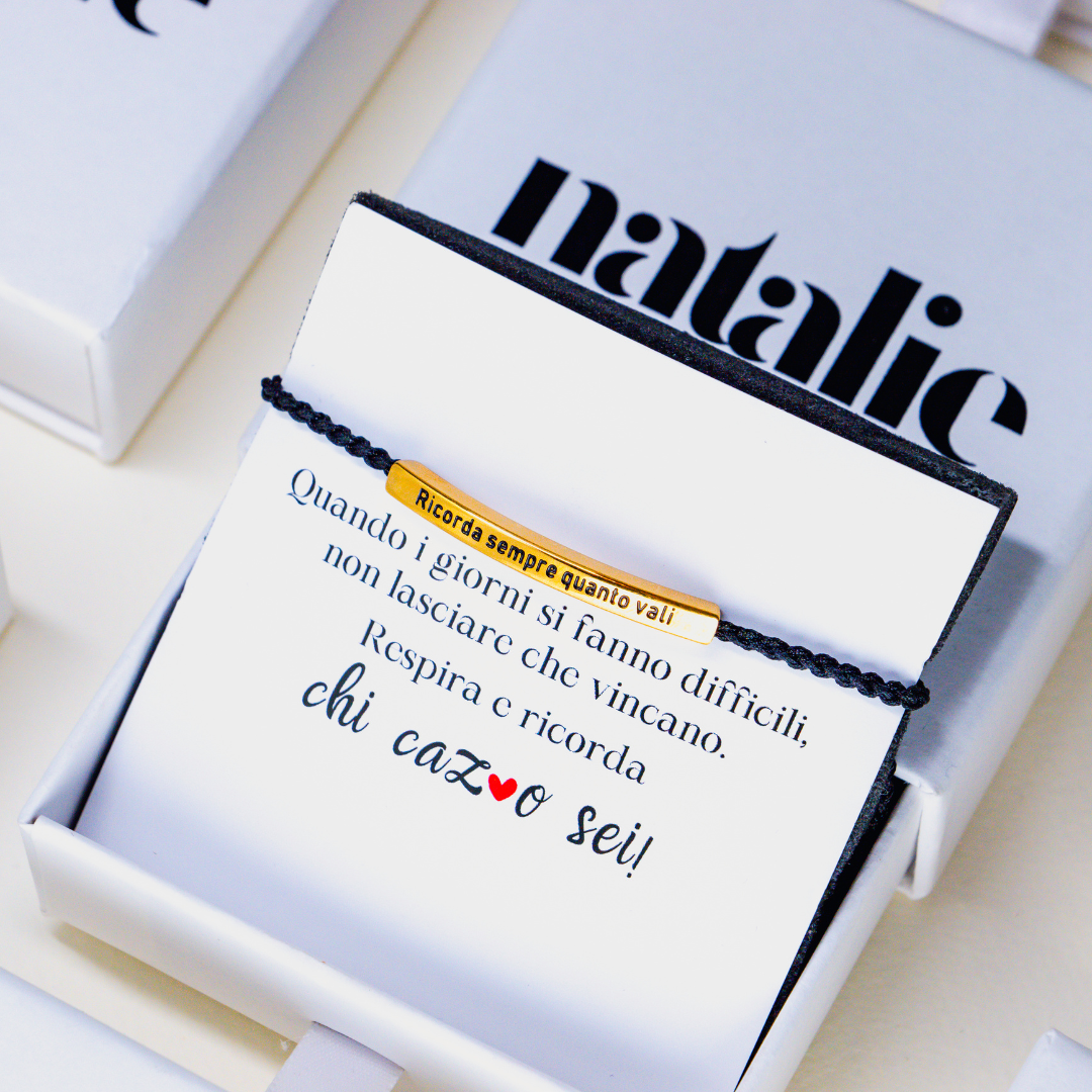 Onthoud altijd wat je waard bent - Motiverende armband