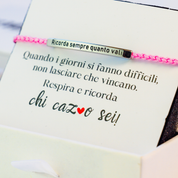 Onthoud altijd wat je waard bent - Motiverende armband