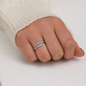 Anello regolabile "Sempre nel mio cuore"