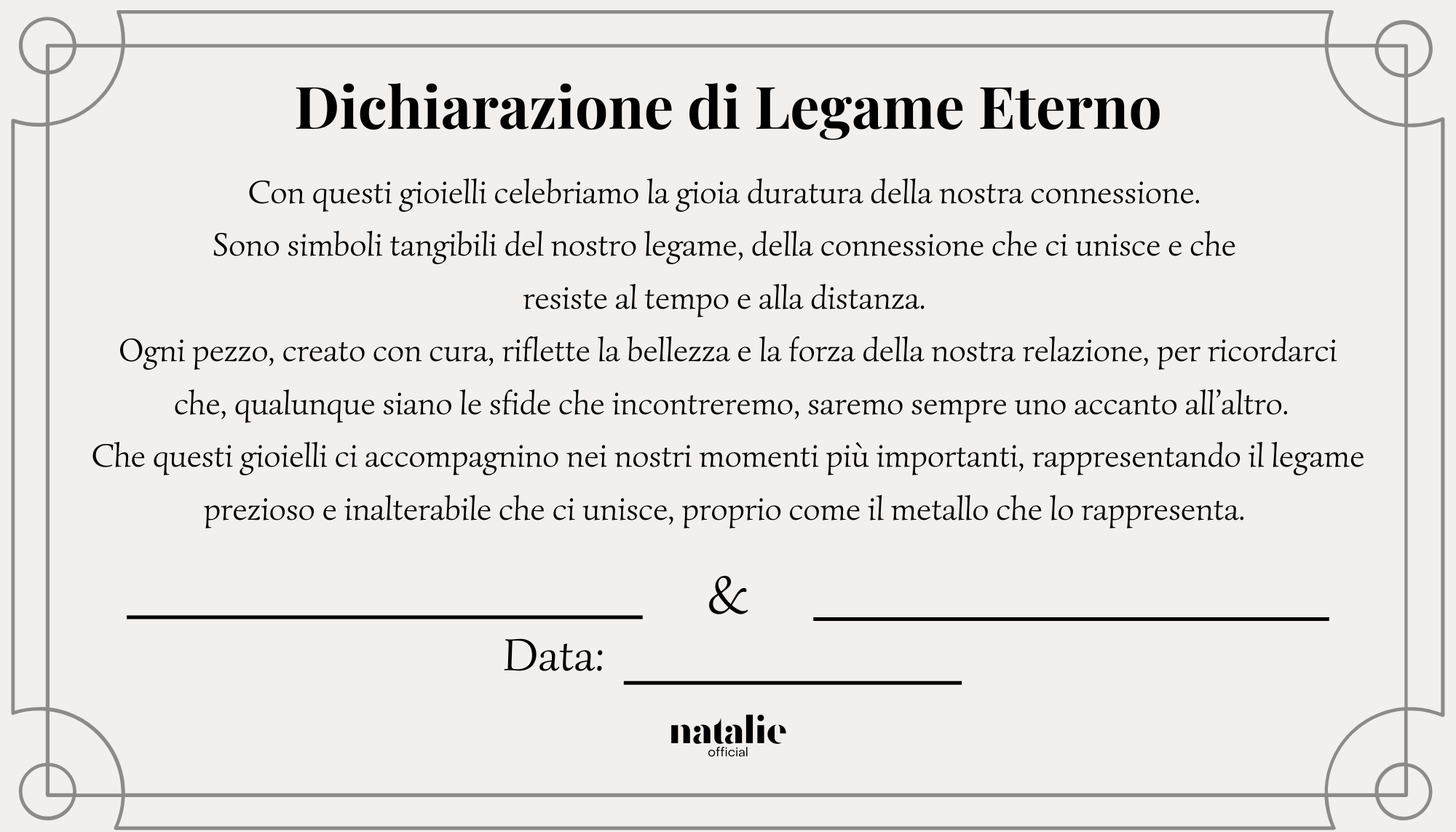 VERKLARING VAN EEUWIGE VERBONDENHEID